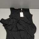 PRETTYGARDEN One Piece Jumpsuits for Women Dressy Casual Sleeveless Crewneck Wide Leg Rompers Jumpers Vacation Summer Outfits (Large, Black)