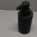 Automatic Soap Dispenser Liquid Touchless: 9oz Black Plastic - Rechargeable Electric Smart 3 Level Adjustable Auto Hand Soap Dispenser - Dish Bathroom Kitchen