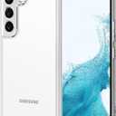 TENOC Phone Case for Samsung Galaxy S22, Clear Case Non-Yellowing Protective Bumper Hard Back Cover