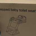 Potty Training Seat for Toddlers, 2 in 1 Potty Training Toilet with Anti-Slip Pad Step Stool, Toddler Toilet Seat for Boys and Girls (Include 2 Ducks)