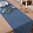 Artoid Mode Navy Blue Table Runner, Seasonal Summer Fall Washable Kitchen Dining Table Decoration for Home Party Decor 13x90 Inch