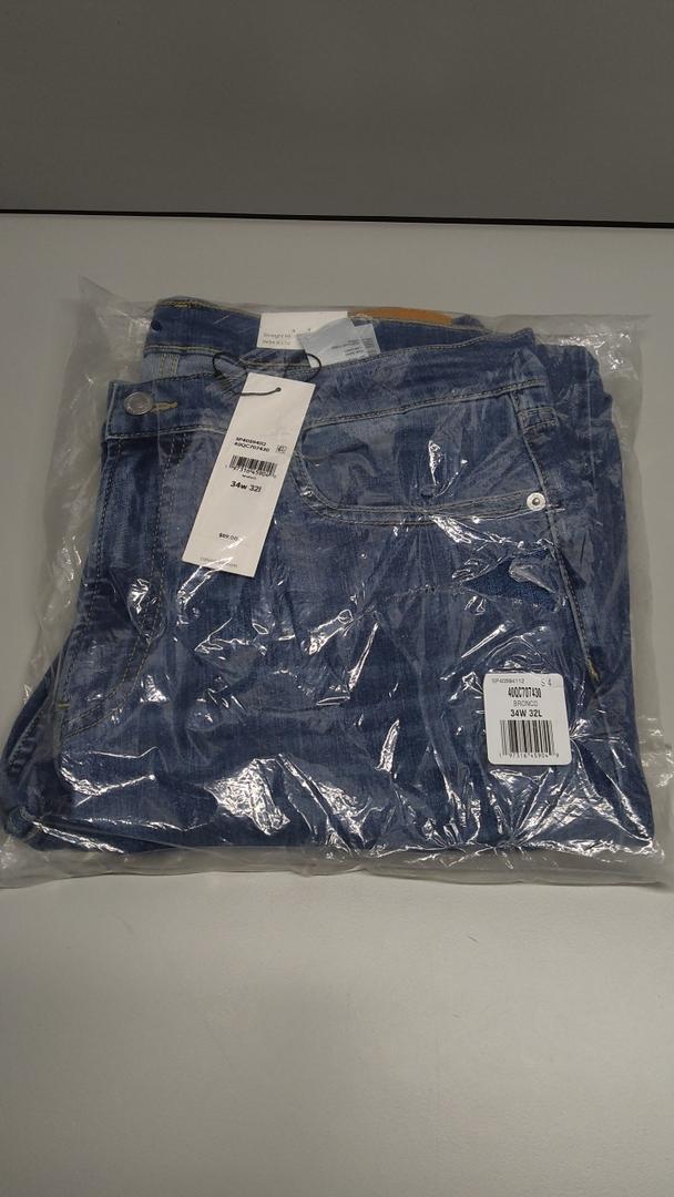 Calvin Klein Men's Straight High Stretch Jeans, Size 34W 32L