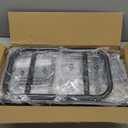 STO STO Expandable Shoe Rack, 3-Tier Metal Small Shoe Rack for Closet, Up to 16 Pairs Adjustable Shoes Racks Storage for Front Door Entrance, Free Standing Shoes Rack Organizer for Entryway, Black