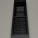 NiHome Extendable Over Sink Kitchen Organizer, Small Telescopic Brush Storage Rack for Sponge, Non-Slip Pads Expandable Sink Caddy, Adjustable Sponge/Brush Rack with Drainage Durable ABS (Black) (Standard Length)