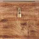 Wedding Card Box with Lock and Card Slit 12"X10"X4.5"- Distressed Gift Wishing Well Card Box for Weddings, Receptions, Birthdays, Graduations, Baby Showers, Honeymoon Funds (Burnt)