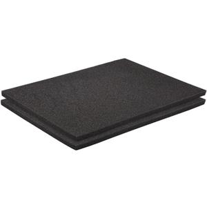 Okuna Outpost Packing Foam Sheets - 16 x 12 in, 1/2 in Thick, 2-Pack, Black - Customizable Tool Box Foam Inserts & Cushioning Padding for Crafts & Cosplay