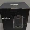 Arofeer 1.7L(57oz) Large Electric Kettle Temperature Control, 7+Cups Electric Tea Kettle for Coffee&Tea, 2 quarts Big Hot Water Kettle Electric with,1200W,Keep Warm-Black