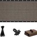 90% Sun Shade Cloth with Grommets, 10 X 20 FT Pergola Shade Cover, Mesh Tarp Sun Screen for Patio, Outdoor, Garden, Backyard