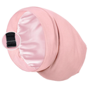 Satin Lined Sleep Cap Bonnet for Curly Hair and Braids, Stay On All Night Hair Wrap with Adjustable Strap for Women and Men, Brown Leopard, Pack of 1