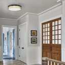 12'' LED Ceiling Light Fixture Flush Mount 2 Pack 18W Bedroom Ceiling Light Dimmable 3000K/3500K/4000K/5000K/6500K Black Gold Ceiling Lamp for Kitchen Bedroom Bathroom Hallway