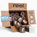 Reel Premium Bamboo Toilet Paper - 24 Rolls of Toilet Paper - 3-Ply Made From Tree-Free - Zero Plastic Packaging, Septic Safe