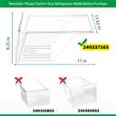 [2 Pack]Upgraded 240337103 Refrigerator Crisper Drawers Bins Suitable For Frigidaire Kenmore Refrigerator,240337103 Crisper Bin Drawer Replacement Drawer Parts AP2115741, 240337100, 240337102