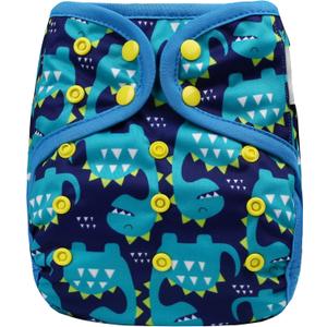OsoCozy One Size Cloth Diaper Covers - Adjustable Snap Fit & Double Leg Gussets for Baby Boys & Girls from 8-35 Pounds. Use with Prefold, Flat or Fitted Cloth Diapers.