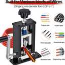 Manual Wire Stripping Machine, Gauge Wire 0.06"-1", Scrapping Copper Wire Peeler Machine, Drill Powered/Hand Crank Dual-drive Wire Stripper Tool for Scrap Copper Recycling & DIY etc.