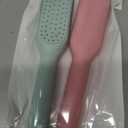 Self Cleaning Hair Brush 2-Pcs, Retractable Cushion Massage Comb for Women, One-Click Clean, Travel-Size Flexi Brush, Anti-Static Scalp Massage
