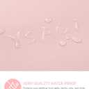 YSAGi Non-Slip Leather Desk Pad XL Size, Waterproof Laptop Computer Desk Keyboard Mat, Table Protector Blotter Mat, Large Mouse Pad for Office/Work/Home/Decor(Pink, 47.2" x 23.6")-No Band