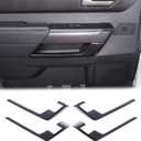 Aunginsy Inner Door Handle Panel Strip Trim Compatible with Toyota Tundra Crew Max 2022 2023 2024 2025 2026, Front Rear Door Panel C-Shaped Decorative Cover C-Type Protection ABS Interior Accessories