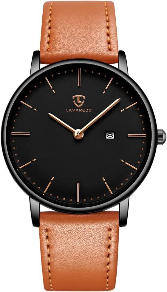 BEN NEVIS Watch, Mens Watch, Minimalist Fashion Simple Wrist Watch Analog Date with Leather Strap
