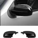 Rearview Mirror Cover Side Mirror Shell Trim Compatible with Chevy Silverado & Suburban & Tahoe & GMC-Yukon & GMC-Sierra & Cadillac Escalade 2007-2013, Black