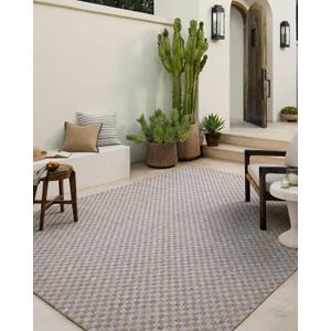 Loloi Amber Lewis Topanga Collection TOP-02 Natural/Silver 2'-3" x 3'-9" Indoor/Outdoor Area Rug