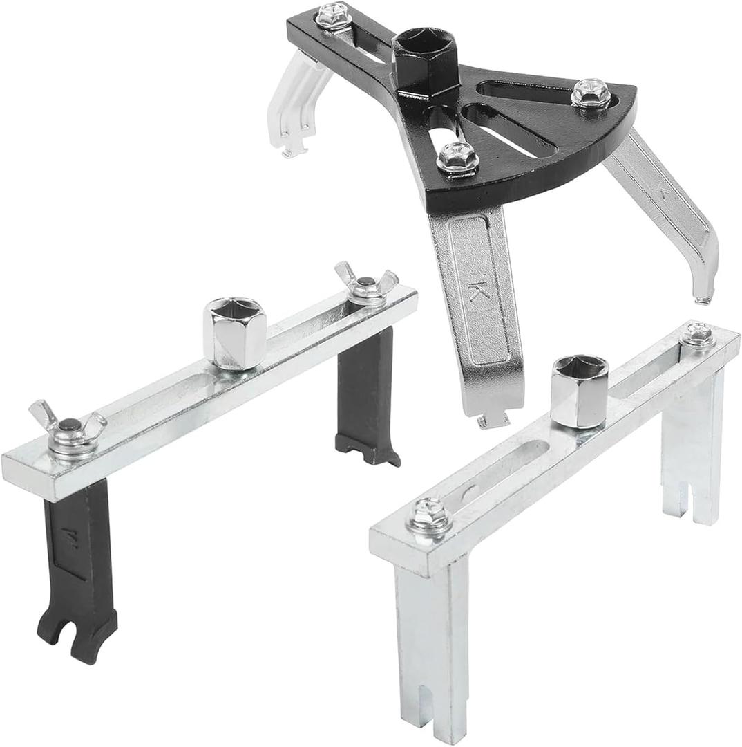 3 Pcs Universal Fuel Pump Removal Tools Fuel Pump Lock Ring Tool Adjustable Lock Ring Spanner fuel pump tool 3-jaws adjustable car fuel tank cap wrench Compatible with BMW Benz