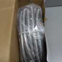 Rosy Earth Expandable Metal Garden Hose 50 FT - 304 Stainless Steel Water Hose 50 FT - Lightweight non Kinking Flexible Garden Hose, no Bite