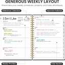 2 x 2026 Planner, Weekly and Monthly Calender Planner, Jan 2026 to Dec 2026, Hardcover 2026 Calendar Book with Tabs & Inner Pocket, Office Home School Supplies for Women & Men - A5 (6.3" x 8.5"), Black