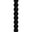 Small Accent Wood End Table, 12inch Round Bedside Table, Natural Side Table Nightstand for Family, Bedroom, Living Room, Handcrafted Finish, Black (11.8 inch)