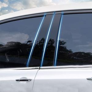 Automobile Door Window Pillar Post Trim 6Pcs Protector Cover for Honda CRV 2007 2008 2009 2010 2011