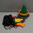 unanscre 31PCS 3 in 1 Carnival Outdoor Games Combo Set for Kids, Soft Plastic Cones Bean Bags Ring Toss Game, Gift for Birthday Party/ Xmas