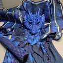 Morph Dragon Costume For Kids, Dragon Wing Costumes For Boys, Halloween Costumes Kids, Boys Halloween Costume (Large, Blue)