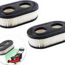 Apply to593260 798452 Lawn Mower Air Filter, Series Engine 4247 5432 5432K Lawn Mower Air Cleaner Filte can Replace Oval Air Filter Cartridge - Lawn Mower Replacement Parts(2PCS)
