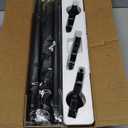 YaFex Curtain Rods 32-144 Inch, Heavy Duty 1 Inch Adjustable Curtain Rod for Windows, Black Extra Long Window Treatment Rods, Modern Design, Easy Installation