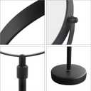 Nicesail Higher Taller Tabletop Makeup Mirror of 8 Inch, 5X Magnified Makeup Mirror Countertop Standing, Height Adjustable, Double Sided Mirror in Matte Black (8 Inch, 5X)