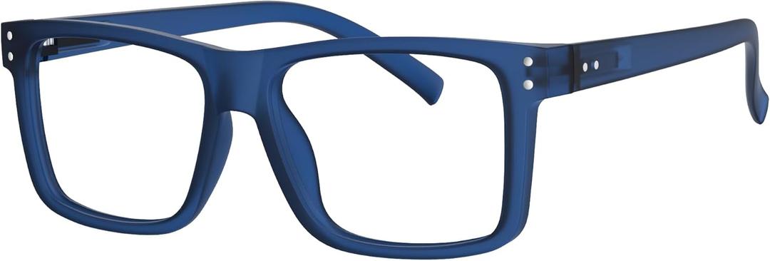 Eyekepper Oversized Reading Glasses Square Large Frame Readers for Men and Women (Blue)