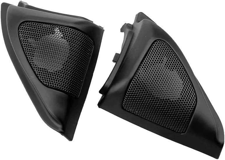 1 Pair Car Front Left and Right Door Tweeters Triangle Speakers Cover Panel Trim Frame Mount for Toyota Corolla 2003 04 05 06