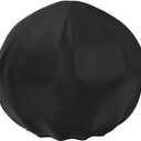 Vertical Round Grills Cover Water Resistant Weather Resistant Heavy Duty Barbeque Grill Cover Griddle Covers for Garden Patio, Black
