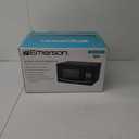 Emerson MW9255B Countertop Microwave Oven, 6 Pre-Programmed Settings, Removable Glass Turntable and Child Safety Lock, 0.9 Cu ft, 900W, Black