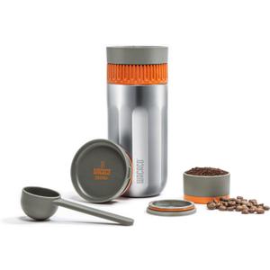 WACACO Pipamoka Portable Coffee Maker, Coffee brewer, All-in-one Vacuum PressuredInsulated Travel Mug, Hand Powered and Filter Pressure Brewer, Stainless Steel Thermo Cup, 10 fl oz