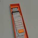 Bandletic Nylon Strap Compatible with Apple Watch Ultra 3/Ultra 2 Band 49mm 46mm 45mm 44mm 42mm(Series 3), Sport Loop Replacement Wristband for iWatch Series 11 10 9 8 7 6 5 4 SE 3 2 1, L-White Grey