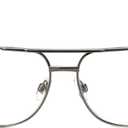 The Intellectual Metal Clear Bifocal Aviator Reader, Cheaters Reading Glasses, Men Women (Gunmetal, 2.5, x)