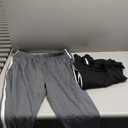 Wovnet 2 Pack Tear Away Pants for Men Sweat Basketball Pants 2 Side Zippers off Full Open Sweatpant with Pockets(Black，light Gray,xL)