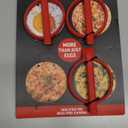 Char-Griller 8953 Flat Iron Griddle Egg Ring Outdoor Kitchen Accessory, 4-Pack