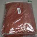 MIULEE Terracotta Linen Curtains 90 Inch Length 2 Panels Set for Living Room Bedroom Privacy Fall Farmhouse Burlap Weave Rust Semi Sheer Grommet Light Filtering Window Drapes, W37xL90, Burnt Orange