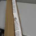 UNISHADES no Drill Cordless Roman Shades for Windows, 30" W × 64" H - 100% Blackout - Linen - Mist White