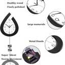 Large Wall Clock for Living Room Decor Big Pendulum Modern Wall Clock Silent Non Ticking Battery Operated 28.7 Inch Clock for Kitchen Bedroom Bathroom Office Indoor Home Decorative