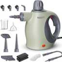 Multi-Surface Handheld Pressurized Steam Cleaner with 13 PCS Accessory Portable Steamer for Cleaning, Multipurpose Steam Cleaner for Home/Car/Bathroom/Grease/Upholstery/Floor/Grout and More (Green)