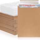 200 Pcs Comic Book Mailers and Bubble Bag Protectors 8.3 x 11.4 Inch Photo Document Cardboard Envelopes Kraft Mailing Boxes for Shipping Comics Document Photo(Brown)
