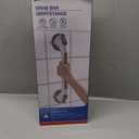 TAILI Shower Grab Bar Glow in The Dark, 2 Pack 16.8 in Grab Bars for Bathtubs and Showers,Shower Handles Shower Rails for Seniors and Elderly,Bathroom Safety Grip Removable No Drilling Waterproof Grey