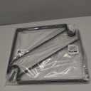 Pisman Closet Rod Bracket Heavy Duty,Shelf Bracket with Rod Holder- Black Closet Rod Support & Closet Shelf and Rod Bracket for Storage, 10 Inch 2pcs